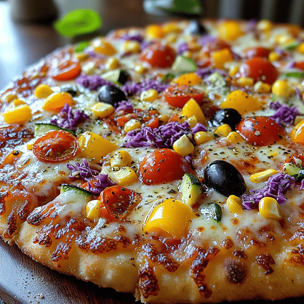In a world where colorful, healthy meals are increasingly capturing the attention of food enthusiasts, Rainbow Veggie Crunch Pizza stands out as a delightful and nutritious option. This vibrant dish not only appeals to the eyes but also nurtures the body with a medley of fresh vegetables. The Rainbow Veggie Crunch Pizza is more than just a meal; it’s a celebration of colors, flavors, and health benefits that cater to a variety of dietary preferences, including vegetarian and gluten-free options.