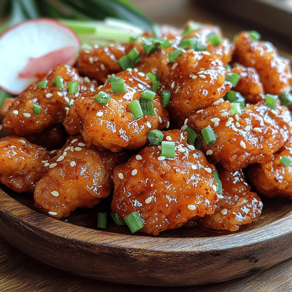 Korean fried chicken has taken the culinary world by storm, captivating taste buds both in Korea and around the globe. Known for its incredible crunch and tantalizing flavors, this dish stands apart from its Western counterparts. What makes Korean fried chicken truly unique is not just its crispy texture but also the mouthwatering sauces that accompany it, ranging from sweet and spicy to savory and tangy. This recipe for Crispy Korean Fried Chicken ( ) highlights the quintessential elements of this beloved dish, ensuring an authentic experience right in your own kitchen.
