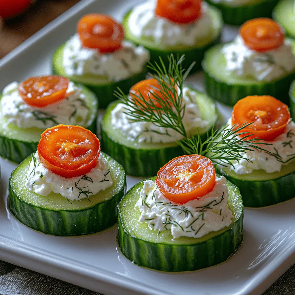 Whipped Feta Cucumber Bites are not just a feast for the palate but also a visual delight. The vibrant green of fresh cucumbers contrasts beautifully with the creamy, white whipped feta mixture, making them an eye-catching addition to any appetizer spread. The dish is versatile, accommodating various dietary needs, and can easily be tailored to include seasonal ingredients. Whether you're hosting a summer barbecue, a holiday gathering, or simply enjoying a quiet evening at home, these cucumber bites are an ideal choice.