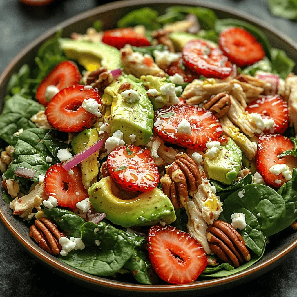 To truly appreciate the Strawberry Avocado Chicken Salad, it is essential to understand the health benefits of each key ingredient. This salad is a celebration of flavors and textures, each element playing a vital role in its overall appeal.