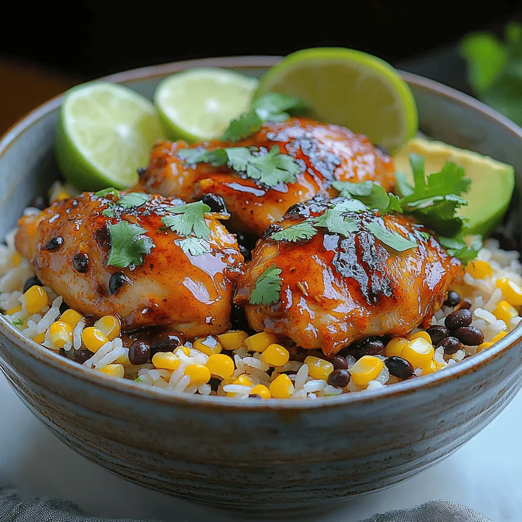 The Sizzling Honey Chipotle Chicken Rice Bowl is a tantalizing dish that brings together a delightful medley of flavors and textures, making it a favorite for many home cooks. This recipe is not only easy to prepare but also offers a robust experience with each bite. Imagine the perfect balance of sweetness from honey, a fiery kick from chipotle, and the savory goodness of marinated chicken served atop a bed of fluffy rice. This combination not only satisfies the palate but also warms the heart.