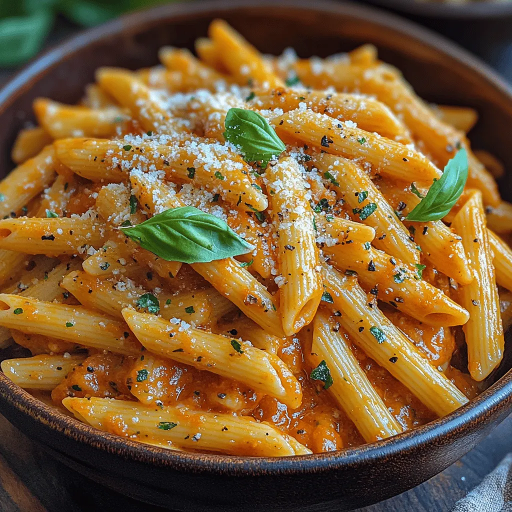 Creamy Roasted Red Pepper Penne is more than just a meal; it’s a delightful experience that combines rich flavors and comforting textures. This dish features penne pasta enveloped in a luscious, creamy sauce made from roasted red peppers, garlic, and a hint of spice. The vibrant color and robust taste make it a standout dish for any dinner table, whether you're feeding a family or impressing guests.