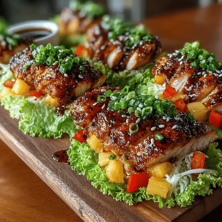 When it comes to creating a dish that tantalizes the taste buds and nourishes the body, few recipes can compete with Sweet & Spicy Chicken and Pineapple Wraps. This vibrant dish is an exciting fusion of flavors—sweet, spicy, and fresh—that come together to create a satisfying meal perfect for any occasion. Whether you’re looking for a quick weeknight dinner or a dish to impress guests at a casual gathering, these wraps deliver both taste and nutrition.