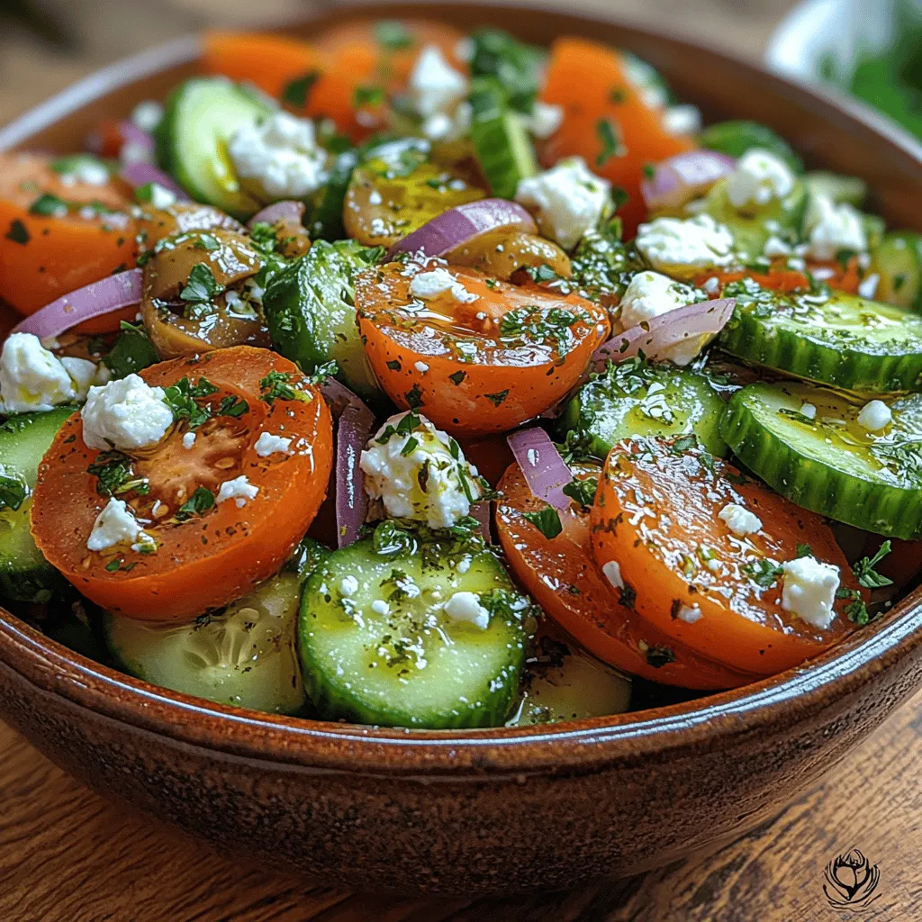 If you're looking for a refreshing and vibrant dish that embodies the essence of Mediterranean cuisine, the Zesty Greek Cucumber Tomato Salad is a perfect choice. This salad not only brings together a medley of fresh, colorful ingredients, but it also offers a burst of flavor that is both satisfying and invigorating. It's an ideal accompaniment to grilled meats, a delicious side for picnics, or even a light meal on its own. As summer approaches and the sun shines brightly, this salad becomes an irresistible option for those seeking to enjoy the season's bounty.