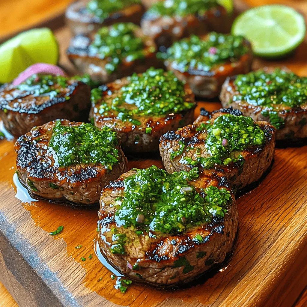 Herbaceous Chimichurri Steak Bites are a culinary delight that embodies the robust flavors and vibrant culinary traditions of South America, specifically Argentina. This dish features tender morsels of steak infused with a zesty, aromatic chimichurri sauce that is as versatile as it is delicious. Whether served as a tantalizing appetizer or a satisfying main course, these steak bites are sure to impress anyone at your dining table.