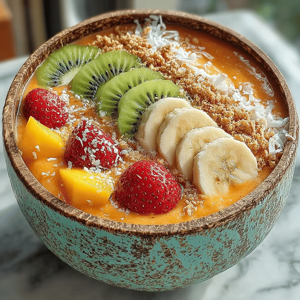 In recent years, smoothie bowls have surged in popularity, captivating health enthusiasts and food lovers alike. These vibrant, nutrient-packed bowls serve as a delicious and visually appealing breakfast or snack option that can easily be tailored to personal tastes. With their thick, creamy bases and a variety of toppings, smoothie bowls invite creativity while offering a wholesome way to fuel your day. Among the many delightful variations, the Tropical Paradise Smoothie Bowl stands out, transporting you to sun-kissed shores with every spoonful.