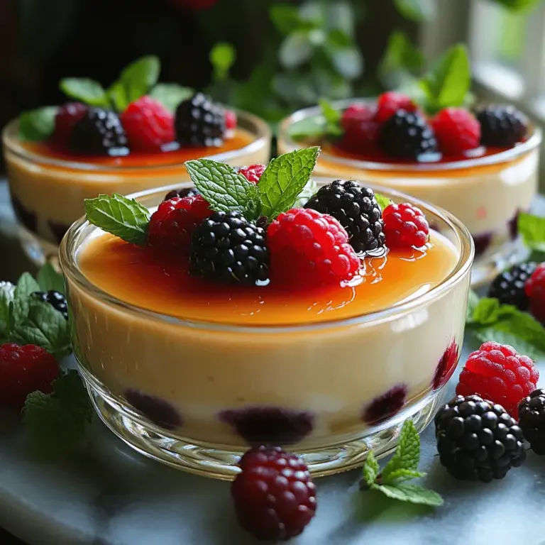 Panna cotta, an Italian classic dessert, is known for its silky texture and delicate flavor. This variation, infused with the aromatic notes of Earl Grey tea, elevates this traditional dish into a sophisticated treat that captivates the senses. Imagine a creamy, luscious dessert that not only pleases the palate but also delights the mind with its fragrant hints of bergamot and subtle sweetness. Whether served at an elegant dinner party or as a comforting indulgence after a long day, Silky Earl Grey Panna Cotta is a must-try recipe for any home cook looking to impress their guests.