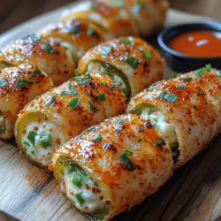 Baking your Crunchy Jalapeño Popper Wraps to perfection is crucial for achieving that desirable golden brown finish that enhances both the aesthetics and the flavor of your dish. To start, preheat your oven to 400°F (200°C). This temperature ensures that the wraps become crispy without burning.