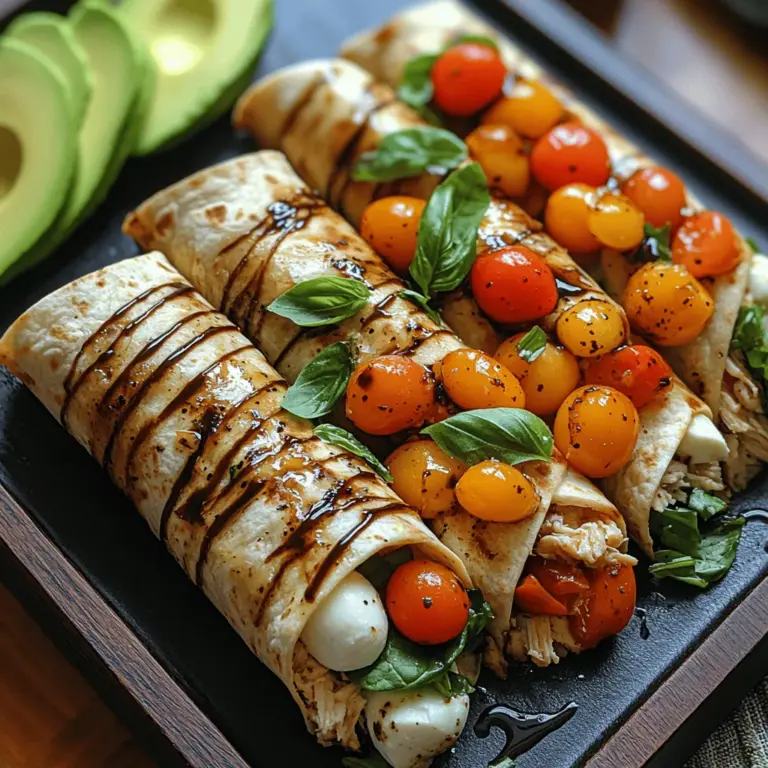 Wraps have become a staple in modern cuisine, celebrated for their versatility and convenience. Whether you're looking for a quick lunch, a satisfying dinner, or a nutritious snack, wraps offer the perfect solution. They can be filled with an array of ingredients, making them suitable for various palates and dietary needs. Among the myriad of wrap options, the Caprese Chicken Wrap stands out, combining classic Italian flavors with the heartiness of chicken.