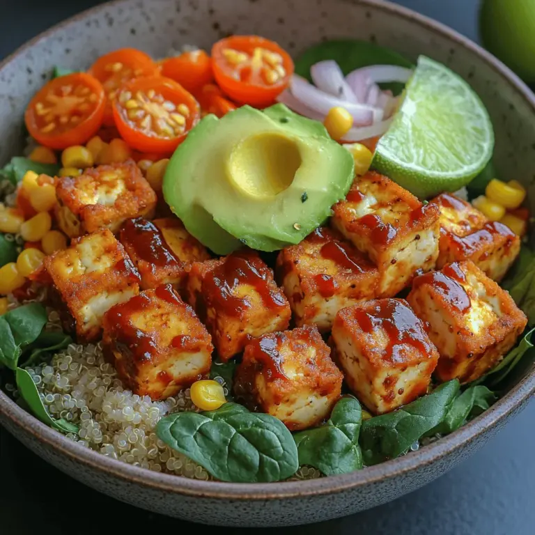 In today’s culinary landscape, power bowls have emerged as a go-to choice for health-conscious eaters and busy individuals alike. These vibrant bowls offer a delightful combination of flavors, textures, and nutrients, making them an excellent choice for any meal of the day. One standout recipe in this category is the Crunchy BBQ Tofu Power Bowl, which not only serves as a feast for the eyes but also as a powerhouse of nutrition. This dish is packed with protein from tofu, fiber from quinoa, and a rainbow of vegetables, ensuring it satisfies your cravings while keeping you energized.