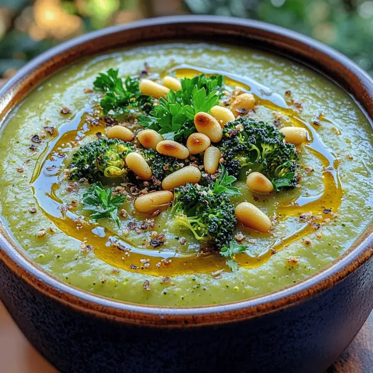 Broccoli is often hailed as a nutritional powerhouse, packed with vitamins, minerals, and antioxidants that contribute to overall health. Its vibrant green color and satisfying crunch make it a versatile ingredient in many dishes. When transformed into a creamy soup, broccoli becomes not just a healthy option, but a comforting bowl of bliss that warms the soul. Creamy soups have a unique ability to evoke feelings of coziness, making them perfect for both casual family dinners and elegant gatherings. The combination of roasted broccoli with creamy elements creates a rich, velvety texture that is sure to please even the pickiest of eaters.