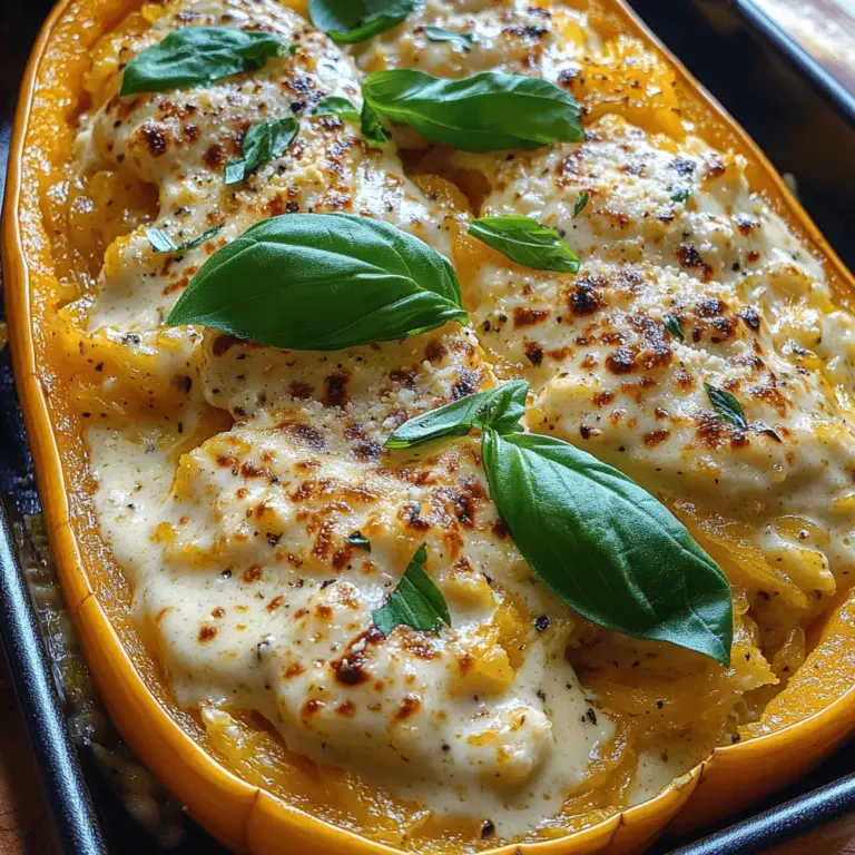 When it comes to healthy eating, finding satisfying alternatives to traditional comfort foods can sometimes feel like a daunting task. Enter spaghetti squash: a versatile vegetable that has gained popularity as a nutritious substitute for pasta. With its unique texture and ability to absorb flavors, spaghetti squash allows you to indulge in your favorite dishes without the guilt. One standout recipe that exemplifies this is Creamy Baked Spaghetti Squash Alfredo. This dish not only delivers a rich and creamy taste reminiscent of the classic Alfredo but also offers a plethora of health benefits, making it an attractive option for both health-conscious eaters and pasta lovers alike.