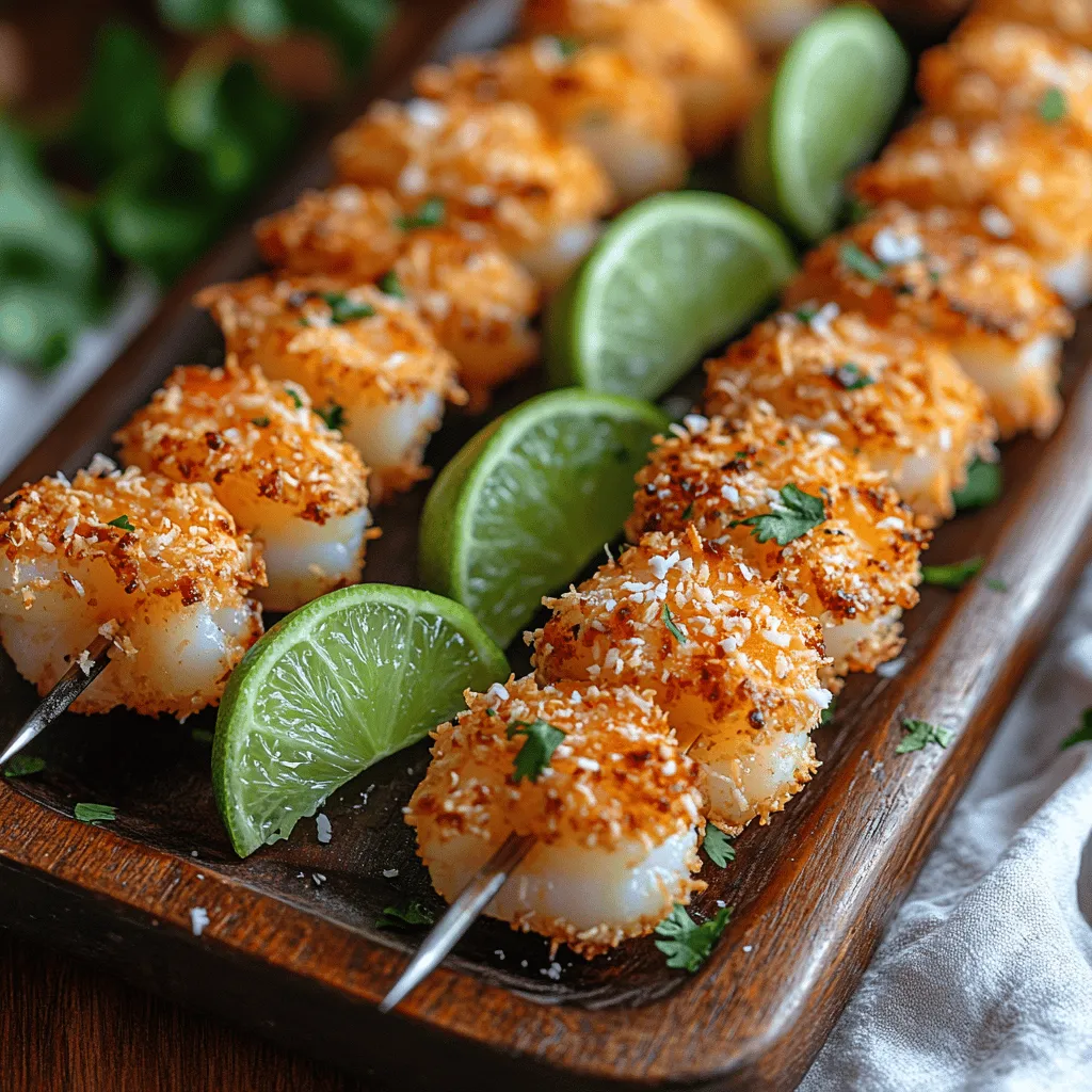 Imagine a sun-soaked beach, the gentle rustle of palm trees, and the tantalizing scent of grilled shrimp wafting through the air. This picturesque scene perfectly encapsulates the essence of Tropical Bliss Coconut Lime Shrimp Skewers – a dish that transports you to a tropical paradise with every bite. This recipe is not just about food; it’s a celebration of flavors that evoke the warmth and vibrancy of island life.