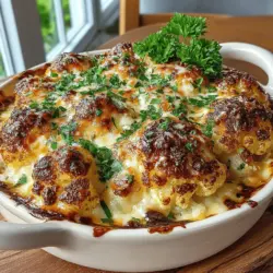 If you're looking to elevate your vegetable dishes, look no further than the Creamy Garlic Roasted Cauliflower Bake. This recipe transforms the often-overlooked cauliflower into a luxurious dish, perfect for impressing guests at gatherings or simply indulging in a comforting meal. With a delightful blend of rich flavors and textures, the dish showcases the versatility of cauliflower, making it a standout option for both casual family dinners and special occasions.