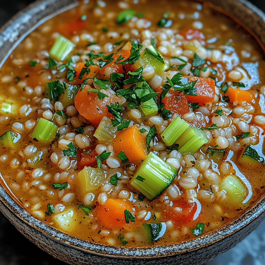 If you're in search of a nourishing and fulfilling dish that warms the heart and soul, look no further than Wholesome Barley Bliss Stew. This delightful recipe combines the wholesome goodness of barley with an array of vibrant vegetables, fragrant herbs, and your choice of protein, creating a meal that is both satisfying and nutritious. Perfect for chilly evenings or a cozy family gathering, this stew is not only easy to prepare but also offers a delightful explosion of flavors that will leave everyone at the table wanting more.