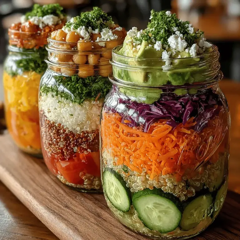 In recent years, meal prepping has gained immense popularity, and one of the standout trends within this movement is the salad jar. These portable, layered salads not only offer a convenient way to enjoy healthy meals on the go, but they also add a splash of color and creativity to our busy lives. The Colorful Crunch Salad Jars are the perfect embodiment of this trend, combining an array of vibrant vegetables, wholesome grains, and protein-packed ingredients into a single, portable meal that is as nutritious as it is visually appealing.