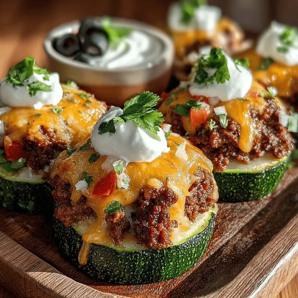 Zucchini has long been celebrated as one of the most versatile ingredients in the culinary world, particularly in healthy cooking. Its mild flavor and tender texture make it an ideal canvas for a variety of dishes, enabling it to absorb and enhance the flavors of accompanying ingredients. In recent years, the popularity of low-carb and vegetarian options has surged, as more individuals seek to incorporate wholesome, nutritious meals into their diets without sacrificing taste. This is where Cheesy Taco-Stuffed Zucchini Rounds come into play—a delightful fusion of flavors that caters to both health-conscious eaters and taco lovers alike.