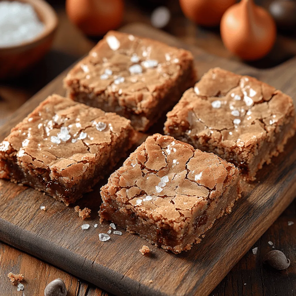 Crackly brown butter blondies are more than just a simple dessert; they are a delightful fusion of rich flavors and textures that make them a favorite among cookie lovers. These treats boast a chewy, fudgy center and a crackly, golden crust that tempts the taste buds with every bite. While traditional blondies are often overshadowed by their chocolate counterpart, brownies, these crackly wonders deserve their moment in the spotlight. By using browned butter, we elevate the flavor profile, infusing it with nutty undertones that add depth and complexity to the overall experience.