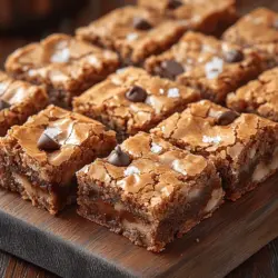 Crackly brown butter blondies are more than just a simple dessert; they are a delightful fusion of rich flavors and textures that make them a favorite among cookie lovers. These treats boast a chewy, fudgy center and a crackly, golden crust that tempts the taste buds with every bite. While traditional blondies are often overshadowed by their chocolate counterpart, brownies, these crackly wonders deserve their moment in the spotlight. By using browned butter, we elevate the flavor profile, infusing it with nutty undertones that add depth and complexity to the overall experience.
