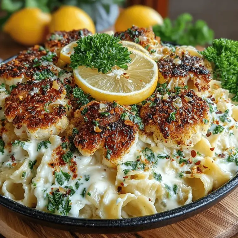 In the realm of comforting meals, few dishes strike a balance between indulgence and health quite like Creamy Roasted Garlic Cauliflower Pasta. This delightful dish presents a unique opportunity to enjoy the rich, creamy texture of pasta while incorporating wholesome ingredients that elevate its nutritional profile. Perfect for weeknight dinners or special occasions, this recipe caters to both vegetarians and vegans, making it a versatile choice for all palates. With its rich flavor and satisfying creaminess, it’s a dish that invites everyone to the table.