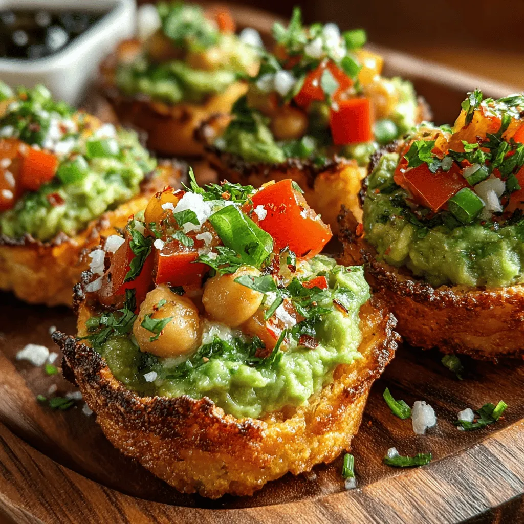 Avocado toast has taken the culinary world by storm, becoming a staple in cafes and households alike. Its creamy texture, vibrant color, and versatility make it a beloved choice for breakfast, brunch, or even a quick snack. Not only is avocado toast delicious, but it is also packed with health benefits, making it a guilt-free indulgence. The combination of ripe avocados and whole grain bread offers a satisfying meal rich in essential nutrients. However, if you're looking for a fun twist on this classic dish, the Smashed Chickpea and Avocado Toast Cups are the perfect solution. These bite-sized delights are not only visually appealing but also provide a nutritious, flavorful option for any occasion.