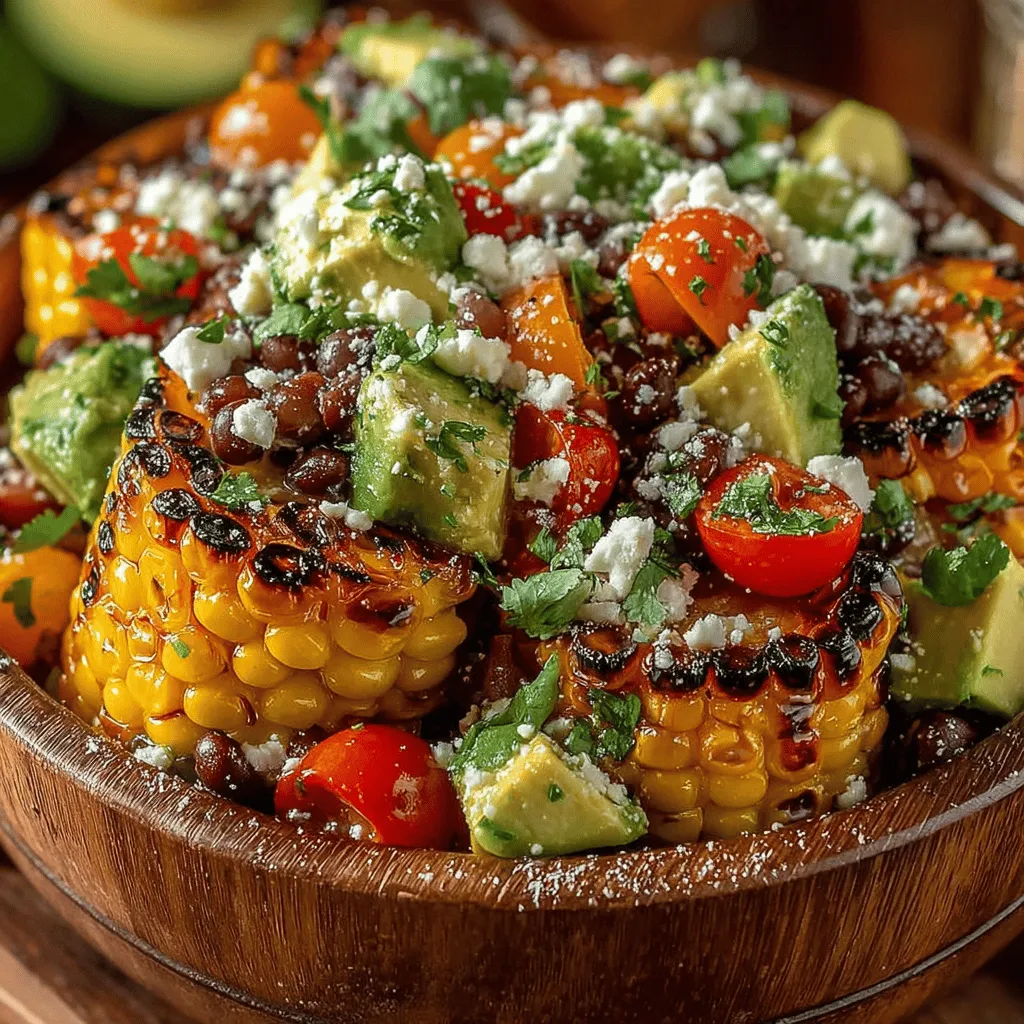 Creating a salad that is both satisfying and delightful involves the art of balancing flavors and textures. The Grilled Sweet Corn and Avocado Salad achieves this balance beautifully. The sweetness of the grilled corn pairs perfectly with the creamy avocado, while the crunch from fresh vegetables adds an essential textural contrast. Incorporating ingredients like red onion or bell peppers not only enhances the crunch factor but also introduces a mild sharpness that beautifully complements the rich avocado.
