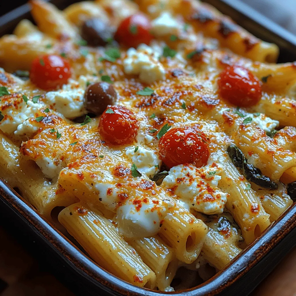 Imagine a dish that seamlessly blends the vibrant and aromatic essence of Greece with the comforting, hearty appeal of pasta. The Creamy Greek Pasta Bake is just that—a delightful fusion of traditional Greek ingredients and modern culinary convenience. This dish is not only a feast for the senses but also a versatile option for family dinners, potlucks, or meal prep that can satisfy both picky eaters and culinary adventurers alike.
