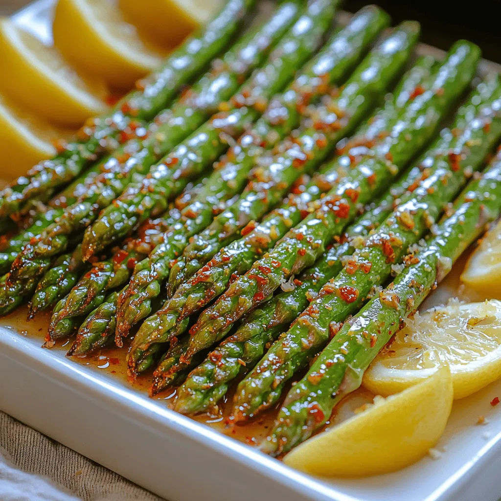 When it comes to preparing a side dish that is both vibrant and packed with flavor, Zesty Garlic Lemon Roasted Asparagus Spears stand out as a delightful choice. This dish not only elevates the aesthetics of your meal but also brings a burst of freshness that complements a variety of main courses. Whether you're serving it alongside grilled chicken, fish, or a hearty vegetarian meal, this roasted asparagus is sure to impress your guests and delight your family.