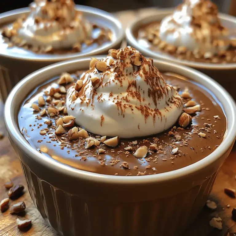 Cooking at home is not just about creating meals; it’s about crafting experiences and memories. The kitchen becomes a sanctuary where scents mingle, flavors dance, and creativity flourishes. Among the myriad of delightful desserts that one can whip up, the Silky Chocolate Hazelnut Pot de Crème stands out as a beacon of indulgence. This rich, creamy dessert encapsulates the essence of chocolate in a velvety custard, enriched with the nutty flavor of hazelnuts. Whether you’re celebrating a special occasion or simply treating yourself on a quiet evening, this dessert is sure to impress.