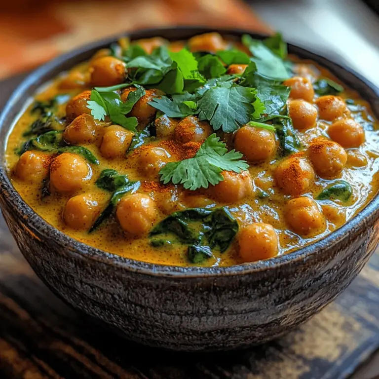 When it comes to hearty yet healthy meals, few dishes can compete with a creamy chickpea spinach stew enriched with coconut milk. This recipe is not just a visual feast, with its vibrant green spinach and the golden hues of spices, but it also offers an abundance of flavors that are comforting and satisfying. Whether you’re looking for a nourishing weeknight dinner or a dish that can impress guests, this stew ticks all the boxes.