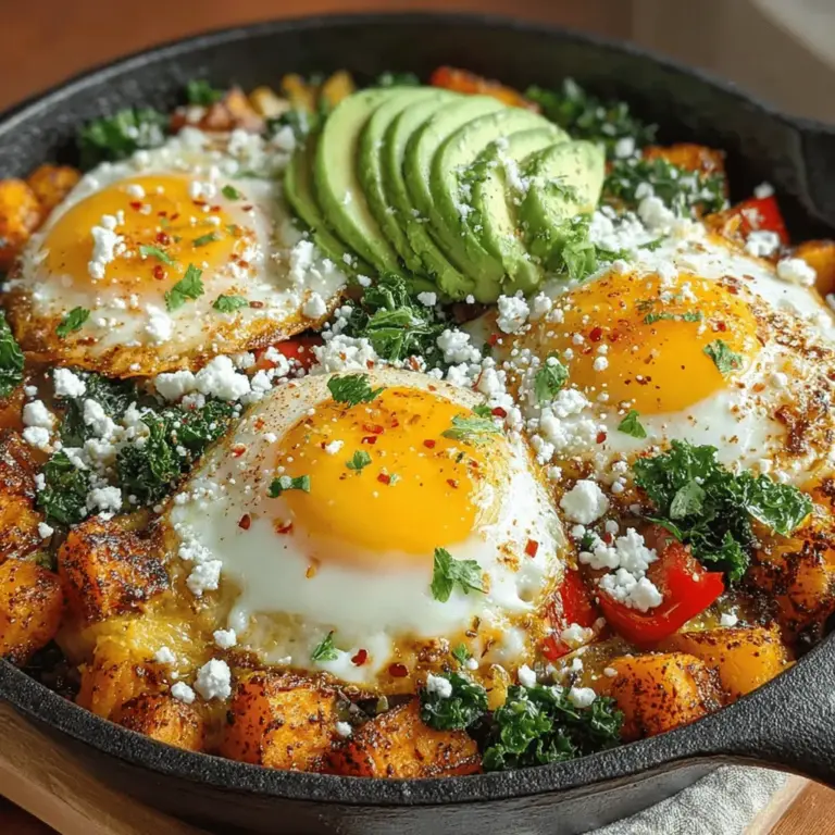 When it comes to breakfast, finding a meal that is both nutritious and satisfying can often feel like a challenge. Enter the Sweet Potato & Kale Breakfast Hash, a vibrant dish that not only delights the palate but also packs a serious nutritional punch. This recipe combines the earthy sweetness of sweet potatoes with the robust, slightly peppery flavor of kale, creating a harmonious blend that is as visually appealing as it is delicious.