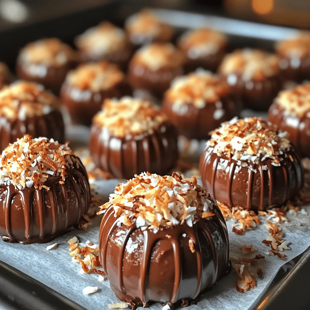 Indulging in a sweet treat doesn’t have to mean sacrificing health or wellness. The Decadent Sweet Chocolate Coconut Bites are a perfect example of a dessert that hits all the right notes—deliciousness, ease of preparation, and health-conscious ingredients. This delightful blend of rich chocolate and tropical coconut provides a satisfying way to indulge your sweet tooth while incorporating wholesome components. Whether you're looking for a snack that caters to various dietary preferences or a treat that can easily be made in bulk for gatherings, these bite-sized snacks are an ideal choice.