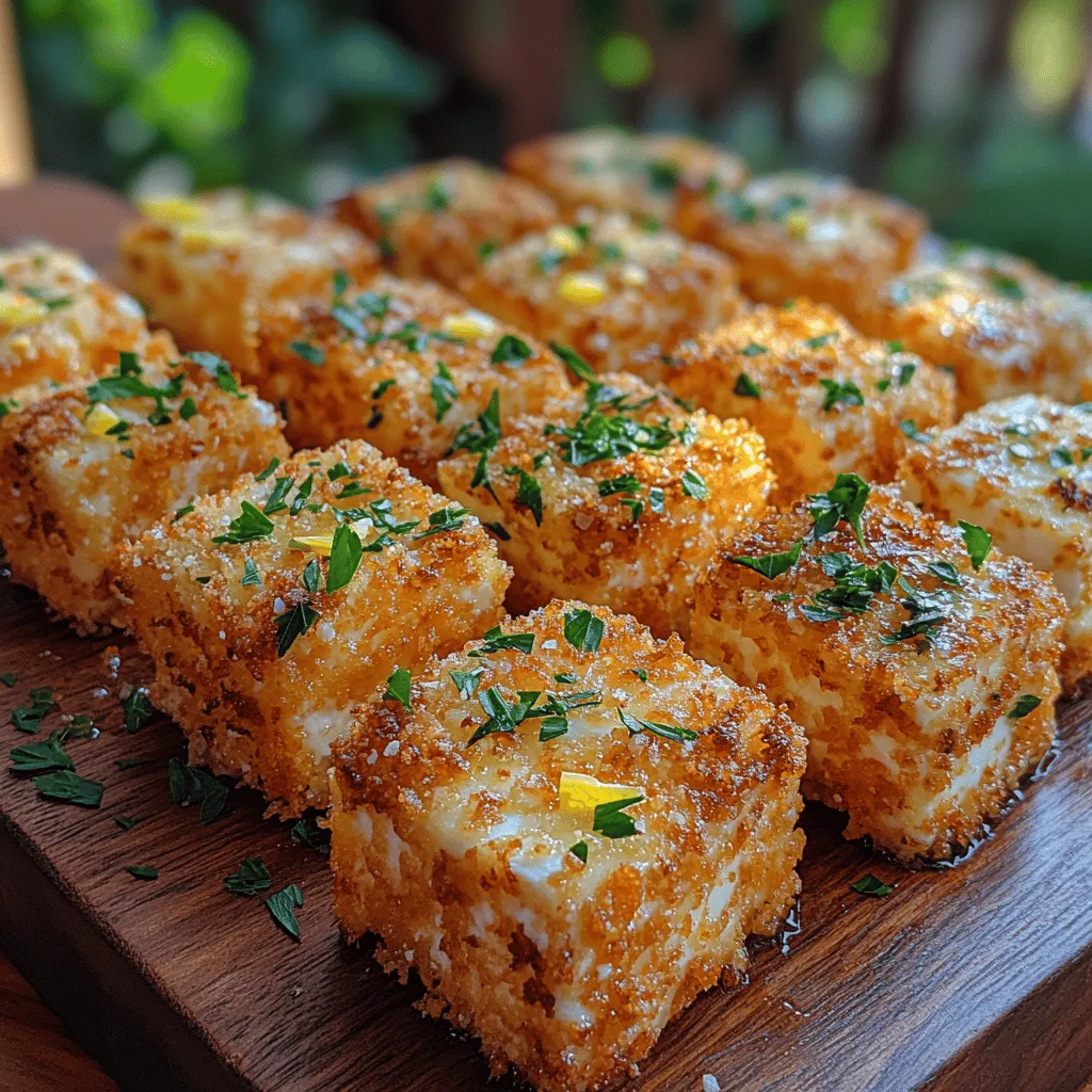 Crispy Baked Feta Crust Cubes are the epitome of culinary creativity, turning a simple ingredient into a gourmet treat. This dish combines the creamy, tangy goodness of feta cheese with a golden, crunchy exterior, creating a delightful contrast that appeals to both the eyes and the palate. Whether you’re hosting a casual get-together or looking for a unique snack to enjoy on a quiet evening, these baked feta cubes are versatile enough to fit any occasion.