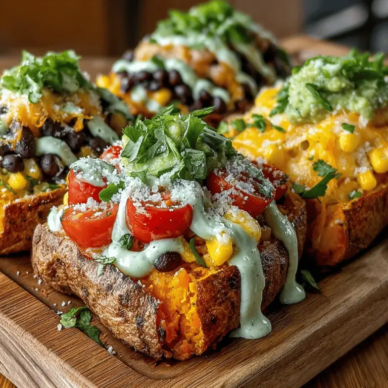Sweet Potato Nacho Boats with Avocado Ranch represent a delightful fusion of flavors and textures, offering a nutritious alternative to traditional nachos. This innovative recipe transforms sweet potatoes into edible vessels, filled with a medley of savory ingredients and finished with a creamy avocado ranch dressing. As a versatile dish, it serves beautifully as a snack, appetizer, or even a light meal, catering to a variety of dietary preferences, including vegetarian and gluten-free diets.