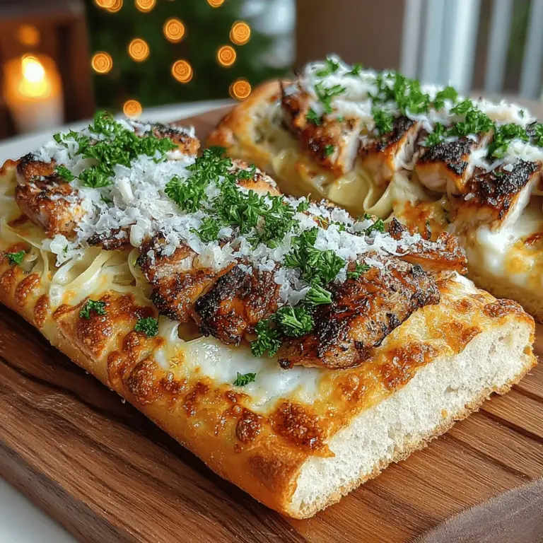 Grilled Chicken Alfredo Flatbread is a delightful dish that beautifully marries the rich, creamy flavors of traditional Italian Alfredo sauce with the modern, casual appeal of flatbreads. This recipe offers a unique twist on the classic fettuccine Alfredo, transforming it into a versatile option that is perfect for various occasions. Whether you're hosting a family dinner, throwing a casual gathering, or simply enjoying a cozy night in, this flatbread is sure to impress.