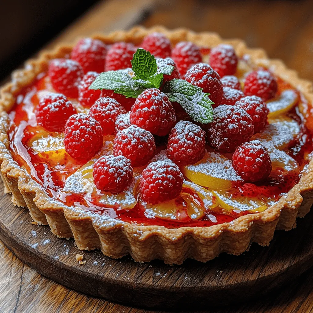 In the world of desserts, few treats can rival the refreshing burst of flavor offered by a well-crafted tart. The Zingy Raspberry Lemon Tart is a perfect embodiment of this sentiment, marrying the tartness of fresh lemons with the sweet and slightly tangy notes of ripe raspberries. This dessert isn't just a feast for the taste buds; it also serves as a visual delight with its vibrant colors and elegant presentation. Whether you're hosting a summer garden party, celebrating a birthday, or simply indulging in a personal treat, this tart is sure to impress guests and family alike.