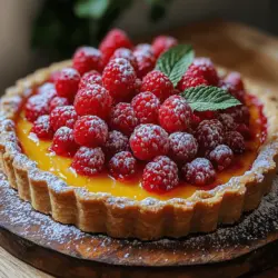 In the world of desserts, few treats can rival the refreshing burst of flavor offered by a well-crafted tart. The Zingy Raspberry Lemon Tart is a perfect embodiment of this sentiment, marrying the tartness of fresh lemons with the sweet and slightly tangy notes of ripe raspberries. This dessert isn't just a feast for the taste buds; it also serves as a visual delight with its vibrant colors and elegant presentation. Whether you're hosting a summer garden party, celebrating a birthday, or simply indulging in a personal treat, this tart is sure to impress guests and family alike.
