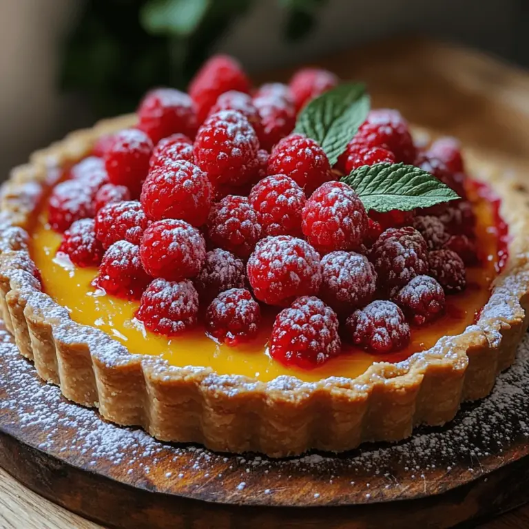 In the world of desserts, few treats can rival the refreshing burst of flavor offered by a well-crafted tart. The Zingy Raspberry Lemon Tart is a perfect embodiment of this sentiment, marrying the tartness of fresh lemons with the sweet and slightly tangy notes of ripe raspberries. This dessert isn't just a feast for the taste buds; it also serves as a visual delight with its vibrant colors and elegant presentation. Whether you're hosting a summer garden party, celebrating a birthday, or simply indulging in a personal treat, this tart is sure to impress guests and family alike.