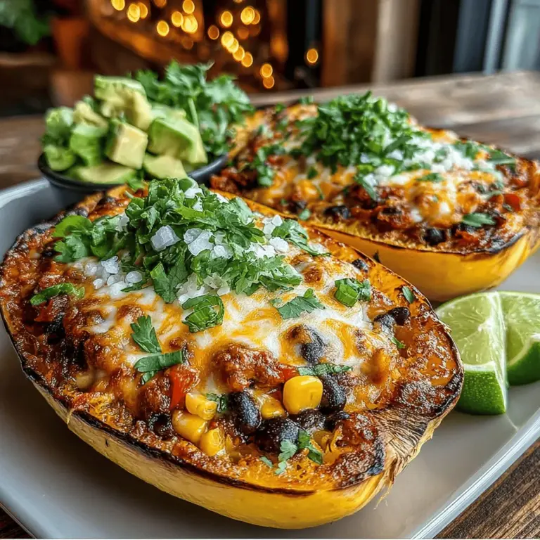 In the world of culinary exploration, few combinations resonate as well as the vibrant flavors of Tex-Mex cuisine melded with the health-conscious appeal of spaghetti squash. Introducing Tex-Mex Spaghetti Squash Taco Boats – a dish that not only tantalizes the taste buds but also promotes a nutritious lifestyle. These taco boats feature the unique texture of spaghetti squash filled with a colorful and flavorful medley, making it an eye-catching centerpiece for family dinners or casual gatherings.