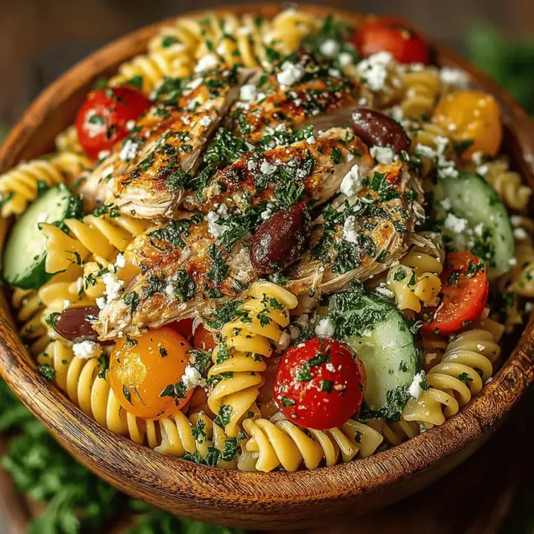 Mediterranean cuisine is a celebration of vibrant flavors, fresh ingredients, and a harmonious blend of culinary traditions from countries bordering the Mediterranean Sea. Known for its emphasis on vegetables, grains, legumes, and healthy fats, this cuisine not only tantalizes the taste buds but also promotes a healthy lifestyle. One of the standout dishes that exemplify the essence of Mediterranean fare is the Chilled Mediterranean Chicken Pasta Delight. This dish encapsulates the spirit of summer gatherings and outdoor picnics, making it an ideal choice for those looking to serve up something refreshing and satisfying during warmer months.