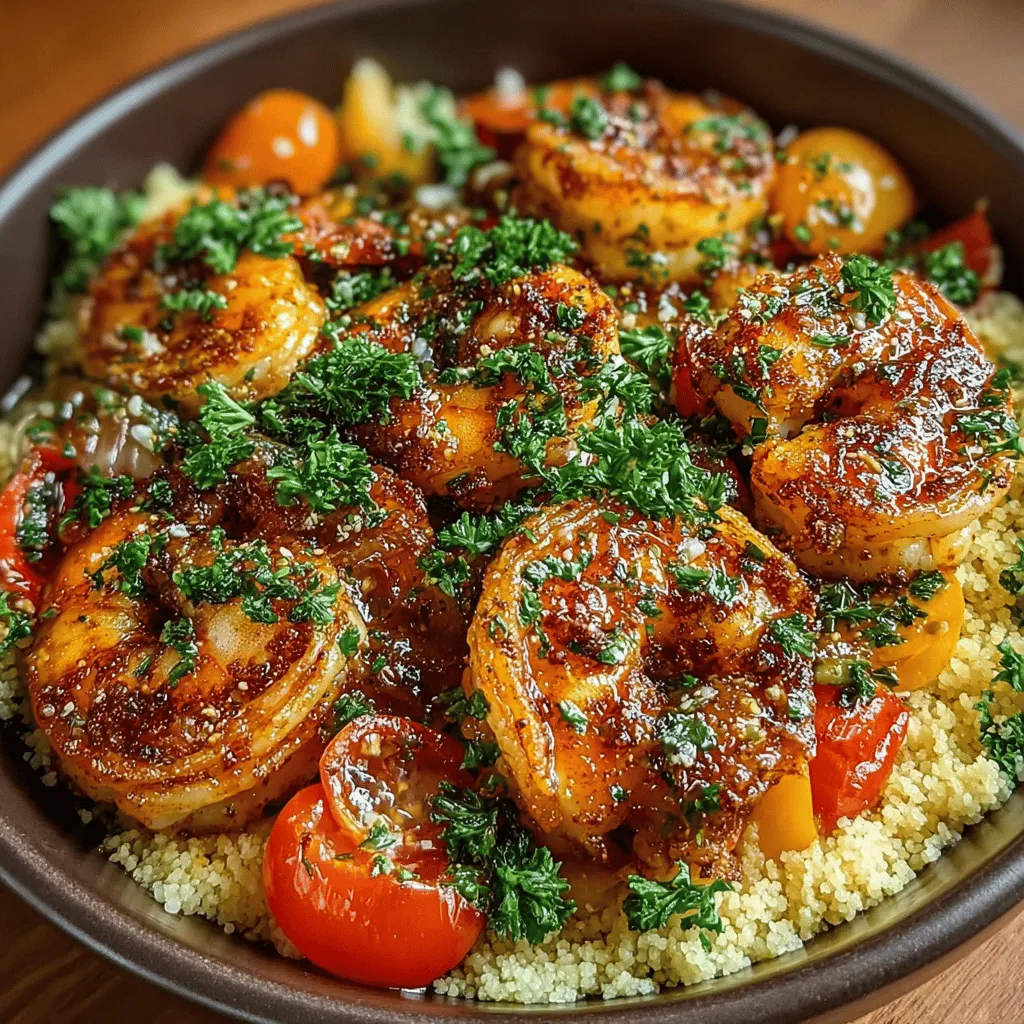 If you’re in search of a dish that marries bold flavors with ease of preparation, look no further than Smoky Paprika Shrimp and Couscous. This Mediterranean-inspired recipe boasts a perfect balance of ingredients that come together to create a symphony of taste, making it an appealing choice for both casual weeknight dinners and special gatherings. The dish features succulent shrimp seasoned with smoky paprika, complemented by a colorful medley of fresh vegetables and fluffy couscous that absorbs all the rich flavors.