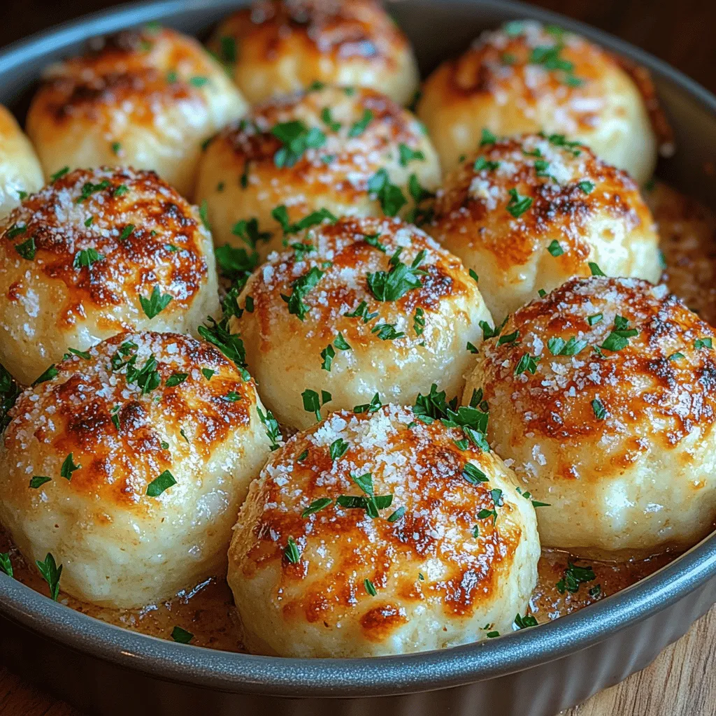Golden Garlic Parmesan Pull-Apart Bread is a delightful dish that has captured the hearts and taste buds of many food lovers around the world. This scrumptious bread is not only a great accompaniment to meals but also serves as a fantastic appetizer or snack. Its origins can be traced back to the classic Italian bread-making traditions, where the emphasis on using fresh, high-quality ingredients plays a pivotal role in achieving the perfect loaf. The pull-apart style not only makes it visually appealing but also invites a communal dining experience, where friends and family can gather around the table, tearing off pieces of warm, buttery bread together.