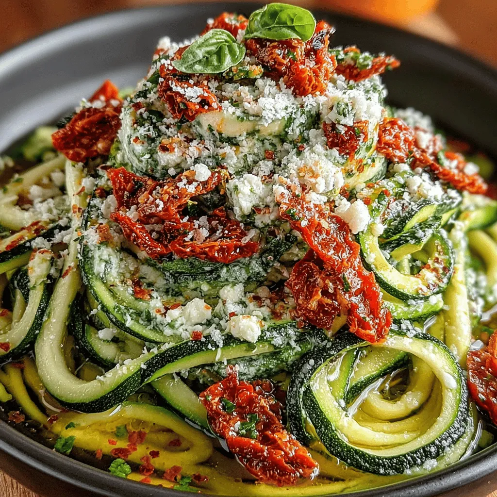To create the base of this dish, you'll first want to prepare your zoodles—spiralized zucchini noodles that serve as a healthy, low-carb alternative to traditional pasta. You can spiralize zucchini using three common methods: