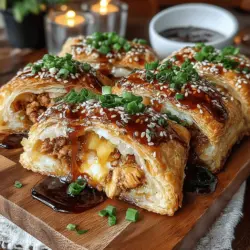 Puff pockets are a delightful culinary creation that brings joy to both the cook and the diner. With their flaky, buttery exterior and a variety of savory or sweet fillings, puff pockets can easily adapt to suit any occasion. Whether you are entertaining guests or preparing a quick weeknight dinner for the family, these pockets are an exciting way to present familiar ingredients in an innovative format. In this recipe, we spotlight the harmonious blend of sweet pineapple and savory chicken, resulting in a dish that is as satisfying to eat as it is fun to prepare.