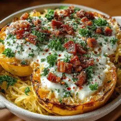 In recent years, spaghetti squash has surged in popularity as a low-carb alternative to traditional pasta. This unique vegetable, which transforms into noodle-like strands when cooked, has captured the attention of health enthusiasts and culinary adventurers alike. As more people seek out nutritious and satisfying meal options, spaghetti squash serves as an ideal canvas for a variety of dishes. One such dish that perfectly embodies this fusion of health and flavor is Spaghetti Squash Carbonara Bowls. This recipe offers a delicious twist on the classic Italian carbonara, incorporating wholesome ingredients without sacrificing taste.