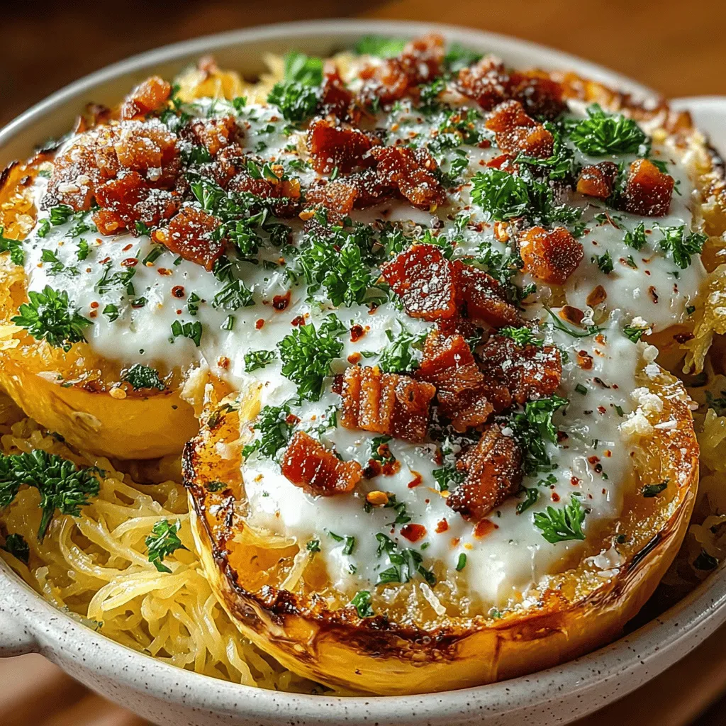 In recent years, spaghetti squash has surged in popularity as a low-carb alternative to traditional pasta. This unique vegetable, which transforms into noodle-like strands when cooked, has captured the attention of health enthusiasts and culinary adventurers alike. As more people seek out nutritious and satisfying meal options, spaghetti squash serves as an ideal canvas for a variety of dishes. One such dish that perfectly embodies this fusion of health and flavor is Spaghetti Squash Carbonara Bowls. This recipe offers a delicious twist on the classic Italian carbonara, incorporating wholesome ingredients without sacrificing taste.