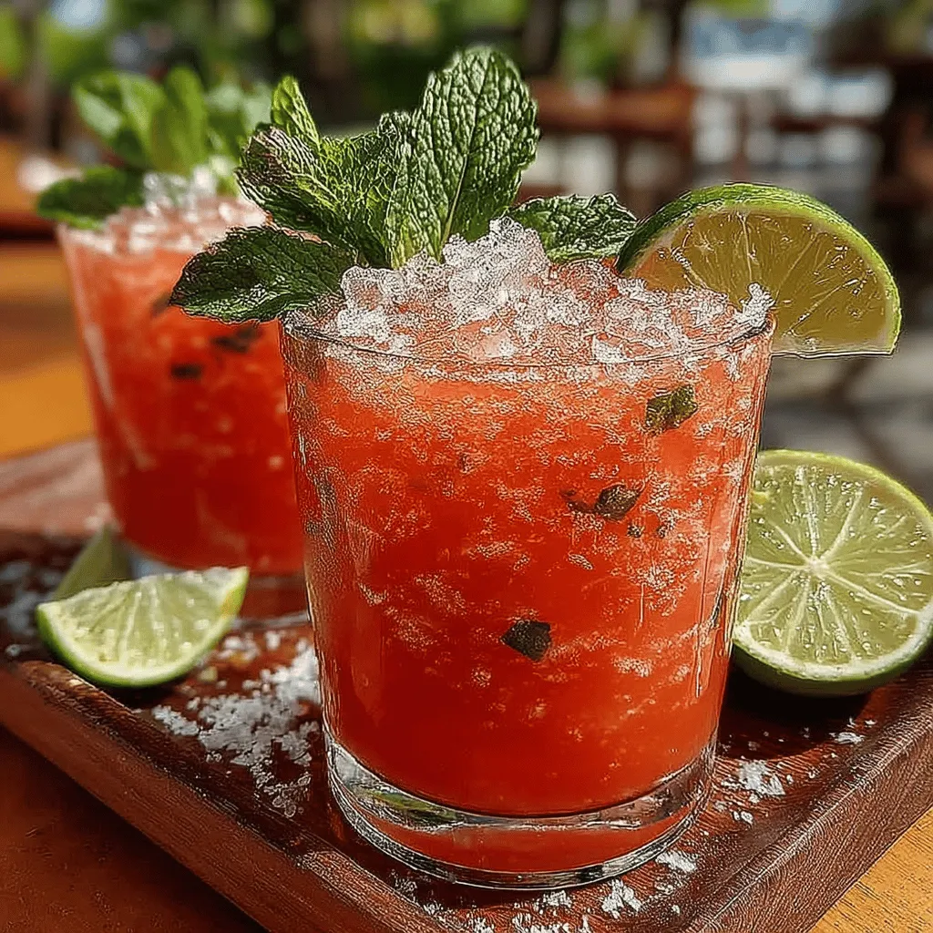 As the temperatures rise and the sun shines brighter, the craving for refreshing summer beverages becomes irresistible. There's something about sipping on a cold, revitalizing drink that instantly cools you down and elevates your spirits. One standout option for those sizzling summer days is the Watermelon Mint Slush. This delightful concoction not only quenches your thirst but also brings together the vibrant flavors of fresh watermelon, aromatic mint, and zesty lime. Perfect for outdoor gatherings or a simple afternoon refreshment, this slush is both easy to make and incredibly satisfying.