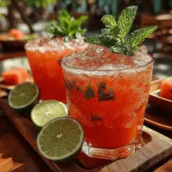 As the temperatures rise and the sun shines brighter, the craving for refreshing summer beverages becomes irresistible. There's something about sipping on a cold, revitalizing drink that instantly cools you down and elevates your spirits. One standout option for those sizzling summer days is the Watermelon Mint Slush. This delightful concoction not only quenches your thirst but also brings together the vibrant flavors of fresh watermelon, aromatic mint, and zesty lime. Perfect for outdoor gatherings or a simple afternoon refreshment, this slush is both easy to make and incredibly satisfying.