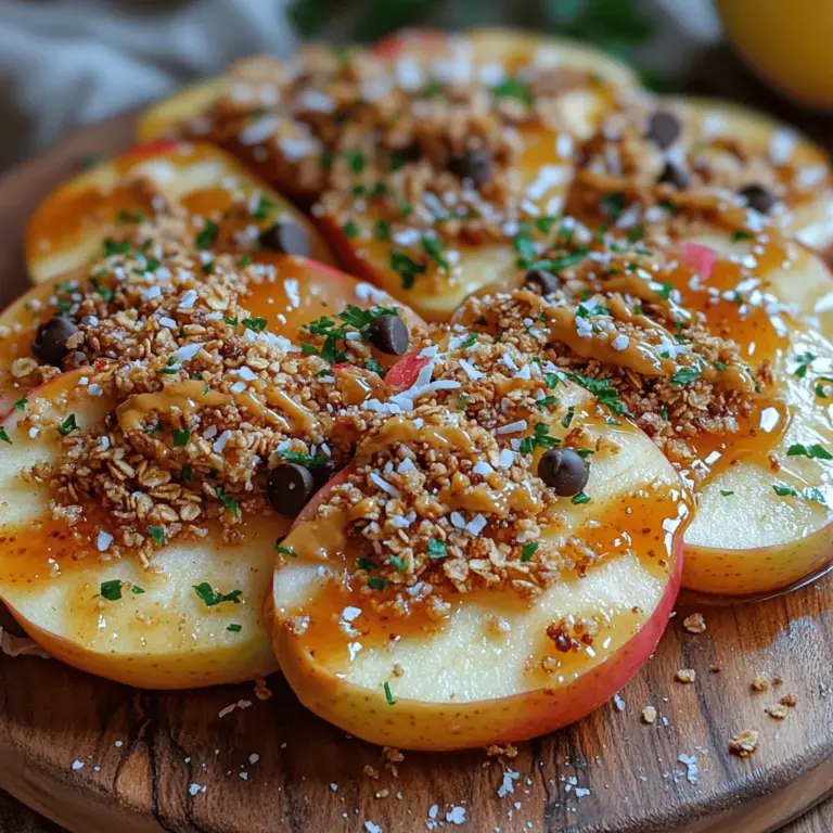 In the world of snacks, finding the perfect balance between health and indulgence can often feel like a daunting task. However, apple nachos emerge as a delightful solution that caters to both cravings. This fun and healthy snack takes the classic idea of nachos and gives it a refreshing twist by incorporating crisp apple slices topped with an assortment of delicious toppings. The result is not just a feast for the eyes but also a wholesome treat that can satisfy your sweet tooth without derailing your dietary goals.