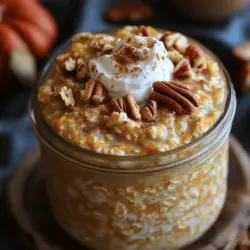 As the leaves turn and the air cools, the comforting flavors of fall become a central theme in many kitchens. One of the most cherished autumn delights is pumpkin pie, a dessert that evokes warmth and nostalgia. But what if you could enjoy that same rich, spiced flavor in a healthier, convenient form? Enter Spiced Pumpkin Pie Overnight Oats. This delightful breakfast option takes the beloved flavors of pumpkin pie and transforms them into a nutritious meal that can be prepared in advance, making it perfect for busy mornings.